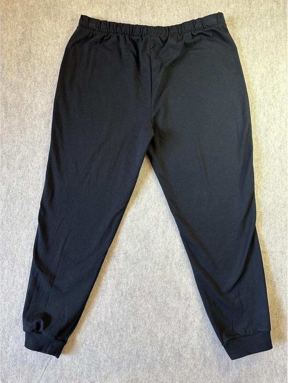 KEITH HARING Sweatpants Women’s XL Black Fleece Joggers Heart Graphic Pockets - Picture 7 of 9